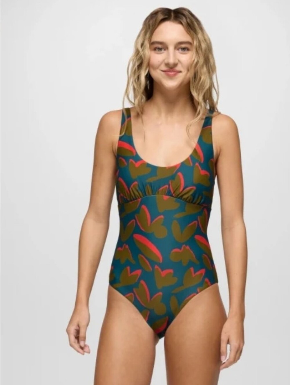 NWT prAna Mallorca one piece swimsuit Catalina Indo Disco" SZ XL